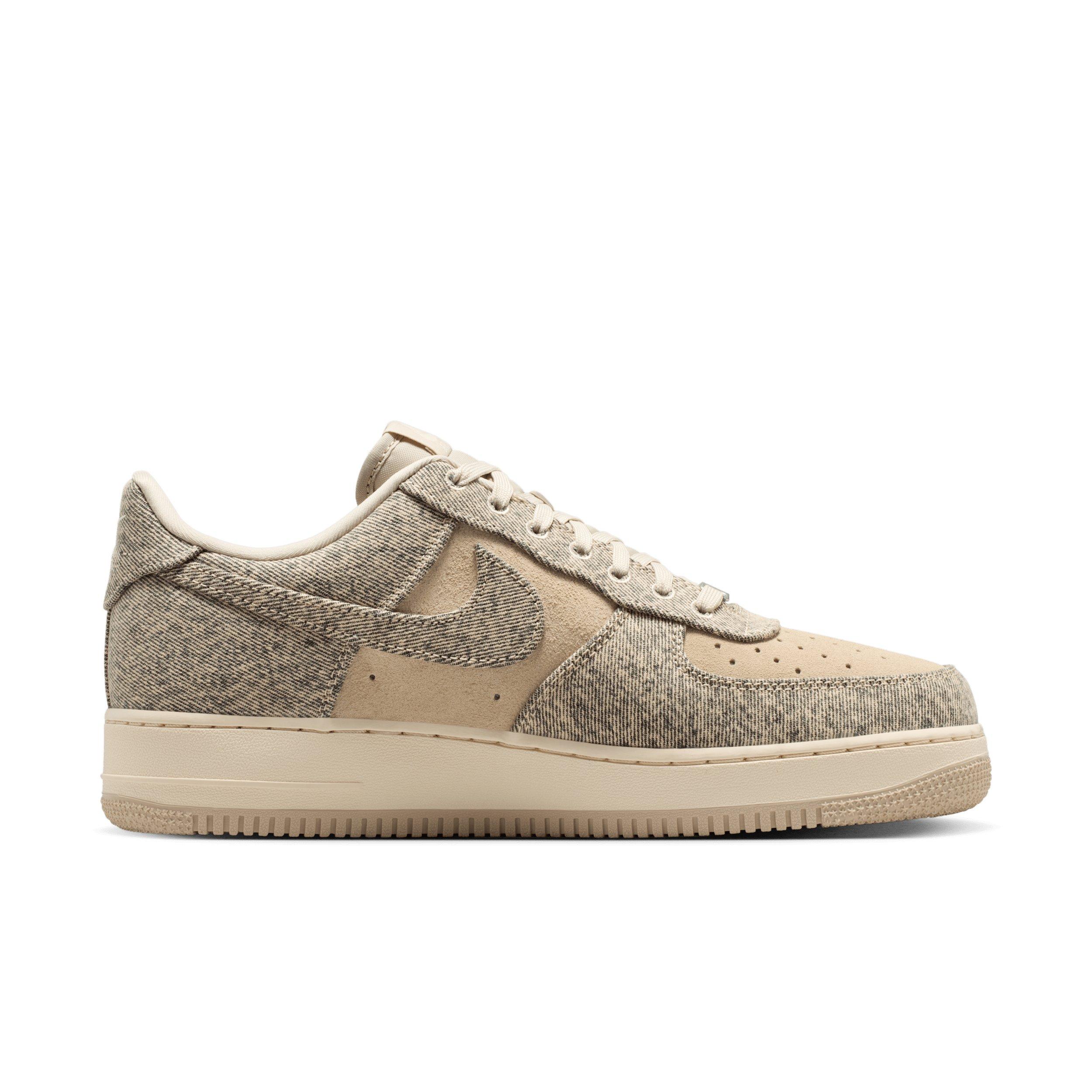 Nike Air Force 1 '07 LV8 "Desert Khaki/Light Khaki/Metallic Silver/Desert Khaki" Men's Shoe - KHAKI/LT KHAKI/SILVER/KHAKI